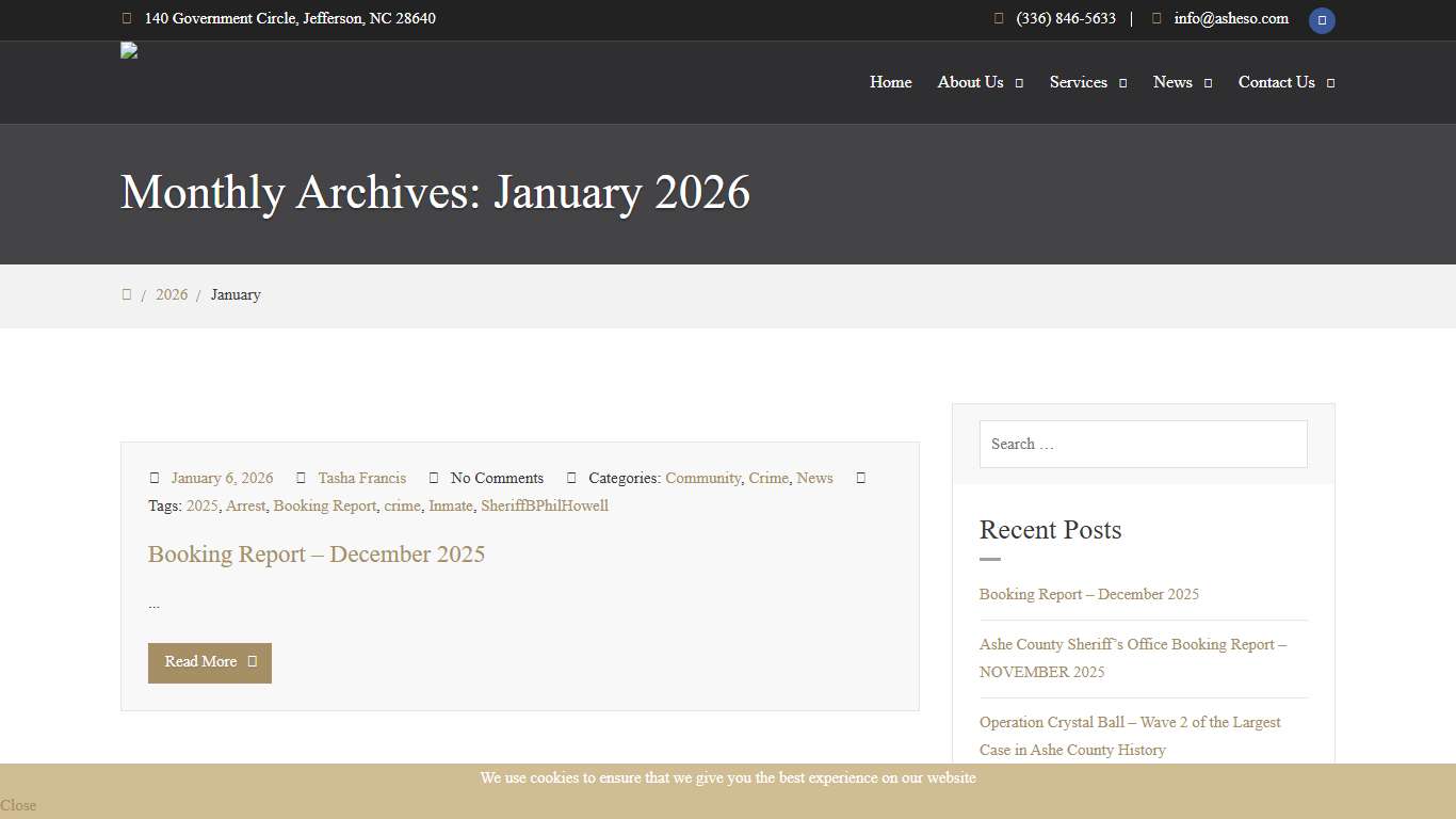 Booking Report - December 2025